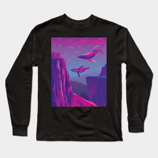 Ballenas Rosas Long Sleeve T-Shirt